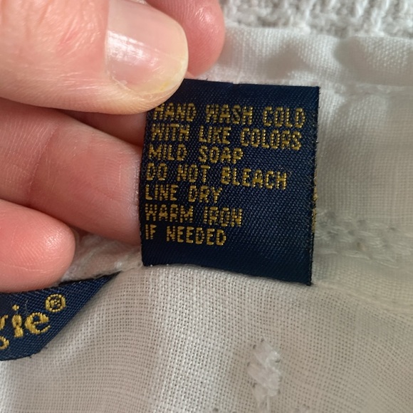 E•col•o•gie  white linen embroidered tunic blouse size XL - Picture 6 of 7